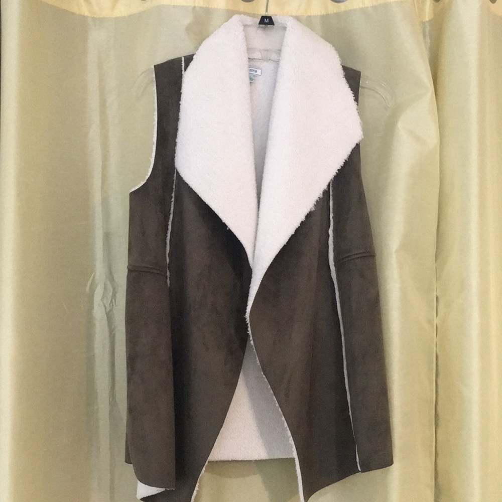 Green Suede vest